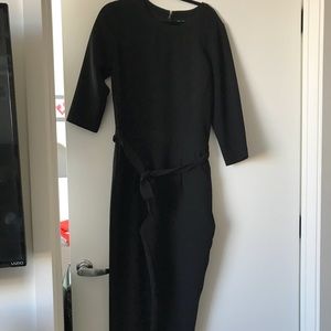 Madewell black jumpsuit w front and back pockets